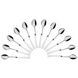 Artikelbild 1 für solex® Langstiellöffel Karina silber, 12 St., Artikelnummer 984179