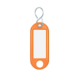 Artikelbild 1 für WEDO Schlüsselanhänger orange, 10 St., Artikelnummer 640058