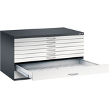 Artikelbild 1 für CP 7200 Planschrank schwarzgrau, lichtgrau 8 Schubladen 135,0 x 96,0 x 76,0 cm, 1 St., Artikelnummer 682777