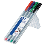 Artikelbild 1 für STAEDTLER triplus® 334 Fineliner farbsortiert 0,3 mm, 4 St., Artikelnummer 911331