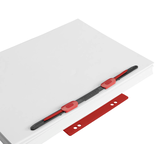 Artikelbild 1 für HASenPfeil ® 1 Heftstreifen für 500 Blatt rot Kunststoff, 20 St., Artikelnummer 398091