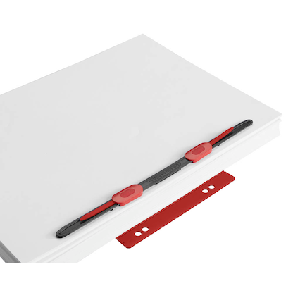 Artikelbild für HASenPfeil ® 1 Heftstreifen für 500 Blatt rot Kunststoff, 20 St., Artikelnummer 398091