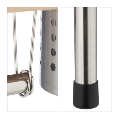 Artikelbild 10 für relaxdays Küchen-Organizer braun, silber 55,0 x 18,0 x 21,0 cm, 1 St., Artikelnummer 472153