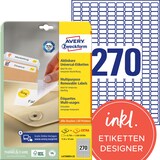 Artikelbild 1 für AVERY Zweckform Etiketten L4730REV-25 weiß 17,8 x 10,0 mm, 30 Blatt, Artikelnummer 345421