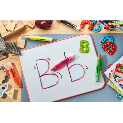 Artikelbild 4 für STABILO MARKdry Neon Whiteboard- und Flipchart-Marker farbsortiert 1,0 - 10,0 mm, 4 St., Artikelnummer 692147