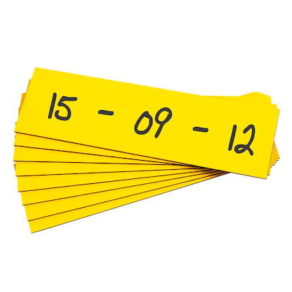 Artikelbild 4 für EICHNER Magnetschilder gelb 2,0 x 6,0 cm, 300 St., Artikelnummer 702489