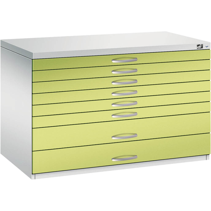 Artikelbild 4 für CP 7100 Planschrank clowngrün, lichtgrau 8 Schubladen 110,0 x 76,5 x 76,0 cm, 1 St., Artikelnummer 683065