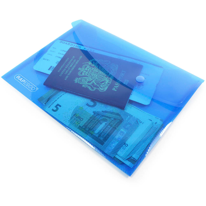 Artikelbild 4 für RAPESCO® Dokumententaschen DIN A5 farbsortiert genarbt 0,20 mm, 5 St., Artikelnummer 154887