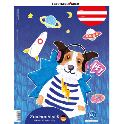 Artikelbild 4 für EBERHARD FABER Zeichenblock DIN A3 100 g/qm, 10 Blatt, 1 Block, Artikelnummer 707533