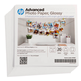 Artikelbild 1 für HP Fotopapier 49V50A 12,7 x 12,7 cm glänzend 250 g/qm 20 Blatt, Artikelnummer 730253