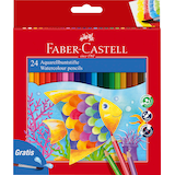 Artikelbild 1 für FABER-CASTELL KINDER-AQUARELL Aquarellstifte farbsortiert, 1 St., Artikelnummer 748984