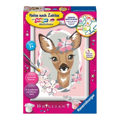 Artikelbild für Ravensburger Malen-nach-Zahlen Süßes Reh mehrfarbig, Artikelnummer 935940