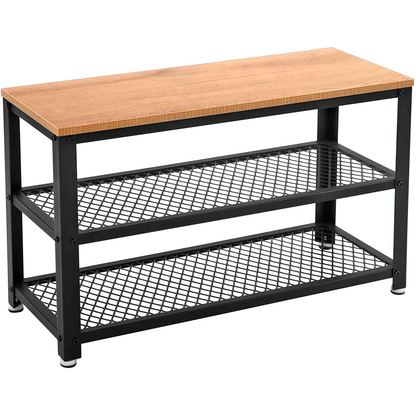 Artikelbild für VASAGLE Schuhbank LBS073N01 hellbraun, schwarz Holz 73,0 cm, Artikelnummer 439329