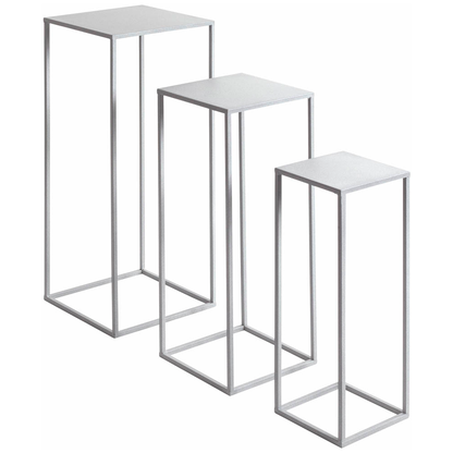 Artikelbild 7 für HAKU Möbel Pflanzenständer-Set Valletta 2 Metall grau, 3 St., Artikelnummer 650166