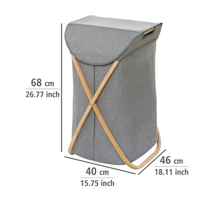 Artikelbild 3 für WENKO Wäschekorb Bahari braun, grau, 1 St., Artikelnummer 529877