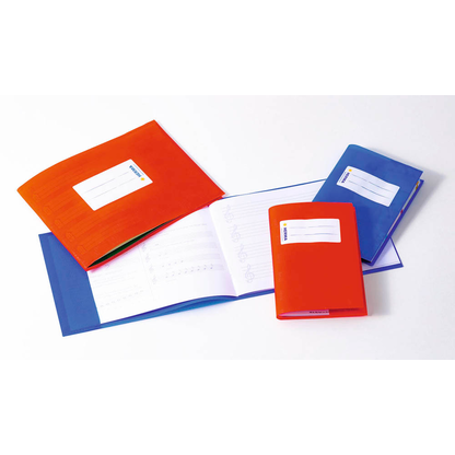 Artikelbild 2 für HERMA Heftumschlag mit Baststruktur rot Kunststoff DIN A5 quer, Artikelnummer 972331