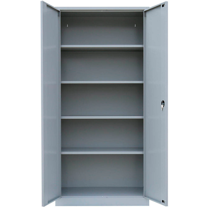 Artikelbild 3 für LÜLLMANN Stahlschrank 530360 lichtgrau 4 Fachböden 92,5 x 60,0 x 195,0 cm, aufgebaut, 1 St., Artikelnummer 182919