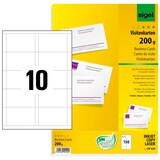 Artikelbild 1 für SIGEL Visitenkarten DP839 satiniert weiß 200 g/qm, 150 St., Artikelnummer 366617