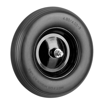 Artikelbild für relaxdays Schubkarrenrad Vollgummi schwarz Stahl Felgen, Achse 2,0 cm, Artikelnummer 556262