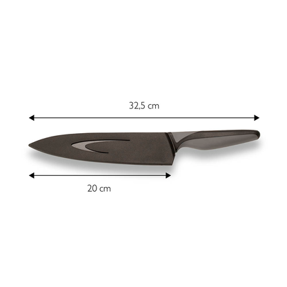 Artikelbild 2 für Echtwerk Kochmesser Black Steel schwarz, Klinge: 20,0 cm, 1 St., Artikelnummer 649737