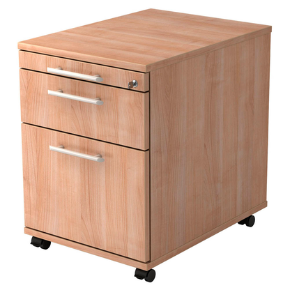 Artikelbild für HAMMERBACHER Sira Rollcontainer nussbaum 3 Auszüge 42,8 x 58,0 x 59,0 cm, Artikelnummer 642429