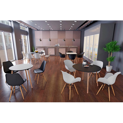 Artikelbild 5 für meet powered by PAPERFLOW Schalenstühle Wiseman CHWISEX2.23.01 schwarz Kunststoff, 2 St., Artikelnummer 516738