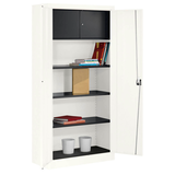 Artikelbild 1 für mauser Stahlschrank BF 4T - 9010/9010 reinweiß 3 Fachböden 95,0 x 42,0 x 195,0 cm, aufgebaut, 1 St., Artikelnummer 600542