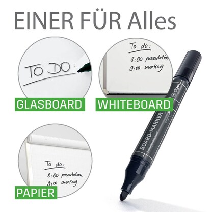 Artikelbild 4 für SIGEL Whiteboard- und Flipchart-Marker farbsortiert 2,0 - 3,0 mm, 4 St., Artikelnummer 636492
