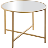 Artikelbild 1 für HAKU Möbel Beistelltisch rund Spiegel gold 60,0 x 60,0 x 45,0 cm, 1 St., Artikelnummer 772453
