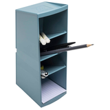 Artikelbild 1 für Exacompta Schreibtisch-Organizer Multitower blaugrau Polystyrol 4 Fächer 8,2 x 11,0 x 23,0 cm, Artikelnummer 697124