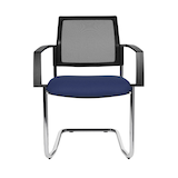 Artikelbild 1 für Topstar Besucherstühle BtoB 20 BB490A G260 blau, schwarz Stoff, 2 St., Artikelnummer 375121