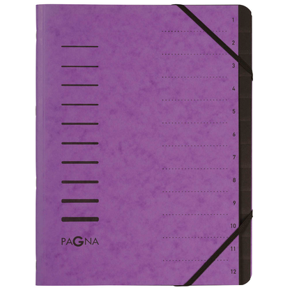 Artikelbild für PAGNA Ordnungsmappe 12 Fächer violett, 1 St., Artikelnummer 366620