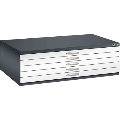Artikelbild 4 für CP 7200 Planschrank schwarzgrau, verkehrsweiß 5 Schubladen 135,0 x 96,0 x 42,0 cm, 1 St., Artikelnummer 683040