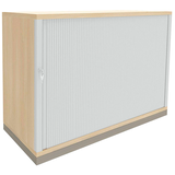 Artikelbild 1 für fm fastline Rollladenschrank akazie, silber 1 Fachboden 120,0 x 44,2 x 78,1 cm, Artikelnummer 160354