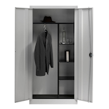 Artikelbild 1 für mauser Stahlschrank 790049A0 lichtgrau 3 Fachböden 95,0 x 50,0 x 195,0 cm, aufgebaut, 1 St., Artikelnummer 600553