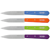Artikelbild 1 für OPINEL Kochmesser silber, blau, silber, grün, silber, orange, silber, violett glatt, Klinge: 9,6 cm, 4 St., Artikelnummer 259248