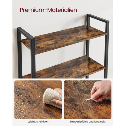 Artikelbild 9 für VASAGLE Bücherregal braun, schwarz 66,0 x 30,0 x 153,0 cm, 1 St., Artikelnummer 289359