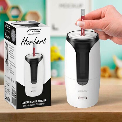 Artikelbild 2 für JOLLY elektrischer Anspitzer Herbert weiß, Artikelnummer 315099