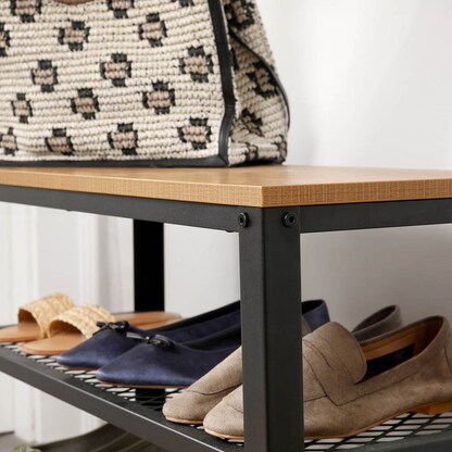 Artikelbild 7 für VASAGLE Schuhbank LBS073N01 hellbraun, schwarz Holz 73,0 cm, Artikelnummer 439329