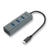 Artikelbild 1 für i-tec® USB-Hub USB-C Metal 4-fach grau, Artikelnummer 662187