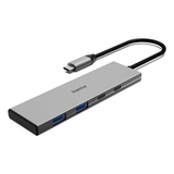Artikelbild 1 für hama USB-Hub 4-fach grau, Artikelnummer 756187