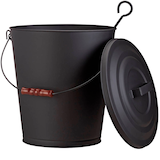 Artikelbild 1 für relaxdays Ascheeimer mit Deckel 24,0 l schwarz, 1 St., Artikelnummer 352077