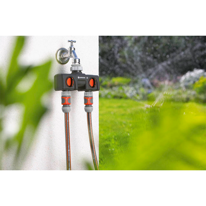 Artikelbild 2 für GARDENA Wasserverteiler für Gartenschlauch 2-Wege, Artikelnummer 205631