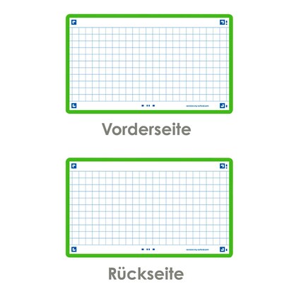 Artikelbild 6 für OXFORD Karteikarten FLASH 2.0 DIN A7 weiß, grün kariert, 80 St., Artikelnummer 371466