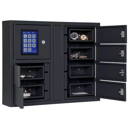 Artikelbild 4 für ROTTNER Key Depot 6 Schlüsseltresor anthrazit, Elektronik- und Standardschloss, 57,0 x 11,8 x 46,0 cm, 1 St., Artikelnummer 653229