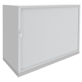 Artikelbild 1 für fm fastline Rollladenschrank weiß, silber 1 Fachboden 120,0 x 44,2 x 78,1 cm, Artikelnummer 160521