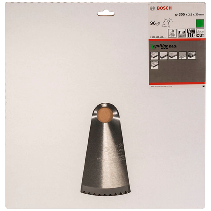 Artikelbild 2 für BOSCH Optiline Wood Kreissägeblatt 305,0 mm, 96 Zähne, 1 St., Artikelnummer 452942