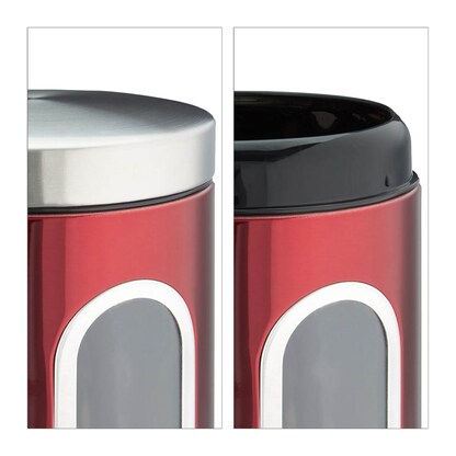 Artikelbild 7 für relaxdays Vorratsdose 17,0 cm hoch rot 1,4 l, 1 St., Artikelnummer 473003