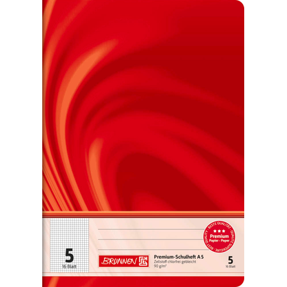 Artikelbild 2 für BRUNNEN Schulheft Vivendi Lineatur 5 kariert DIN A5 ohne Rand, 16 Blatt, 1 St., Artikelnummer 603892