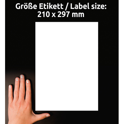 Artikelbild 6 für AVERY Zweckform Etiketten L4735REV-25 weiß 210,0 x 297,0 mm, 30 Blatt, Artikelnummer 345702